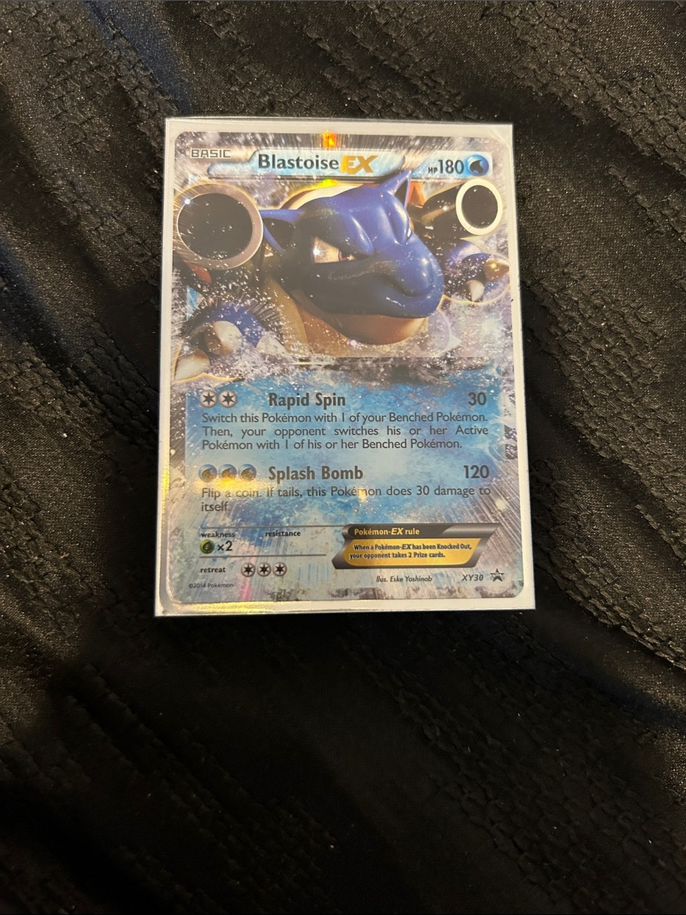Pokemon Blastoise EX Holographic Card - Blue